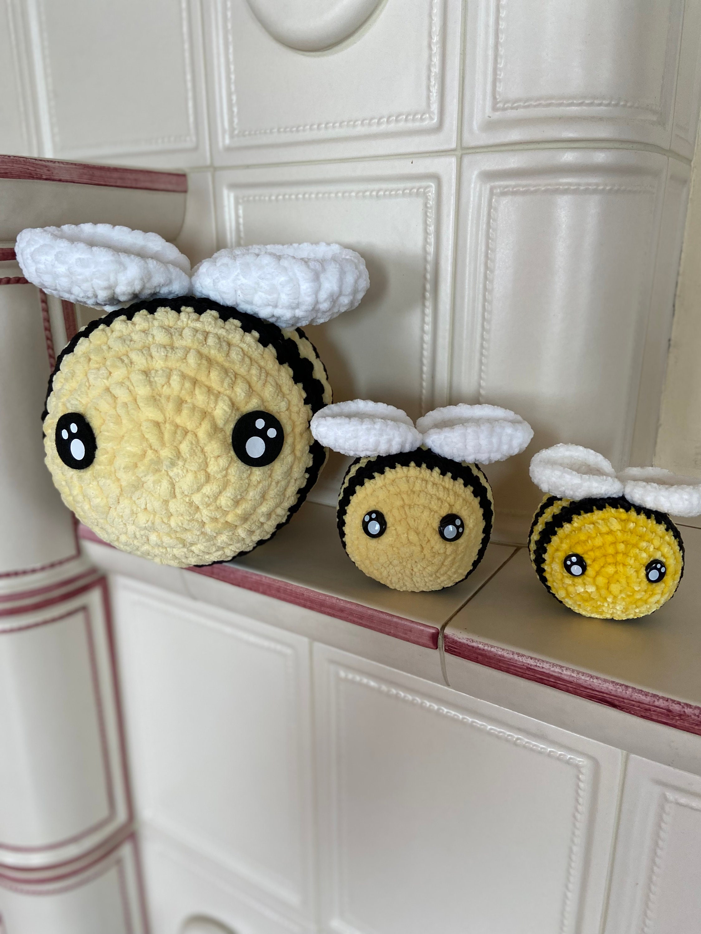 Giant Chenille Crochet Bee - Etsy