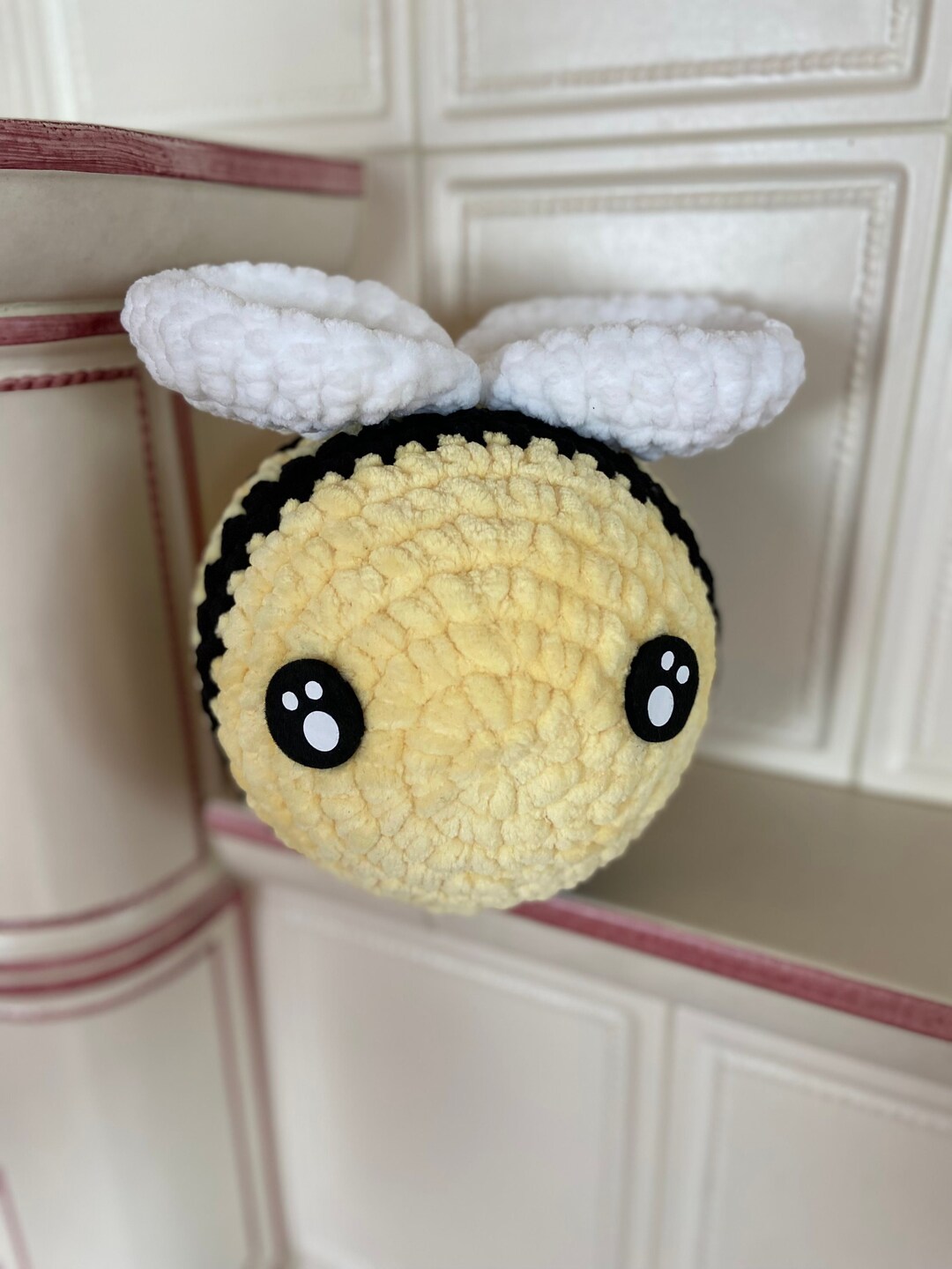 Giant Chenille Crochet Bee - Etsy