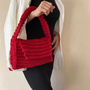 Crochet Cherry Bag, Red crochet bag, Crochet Cherry Purse, Shoulder bag, Cherry Top Handle Bag , gift for her, Unique bag, Mother’s Day Gift