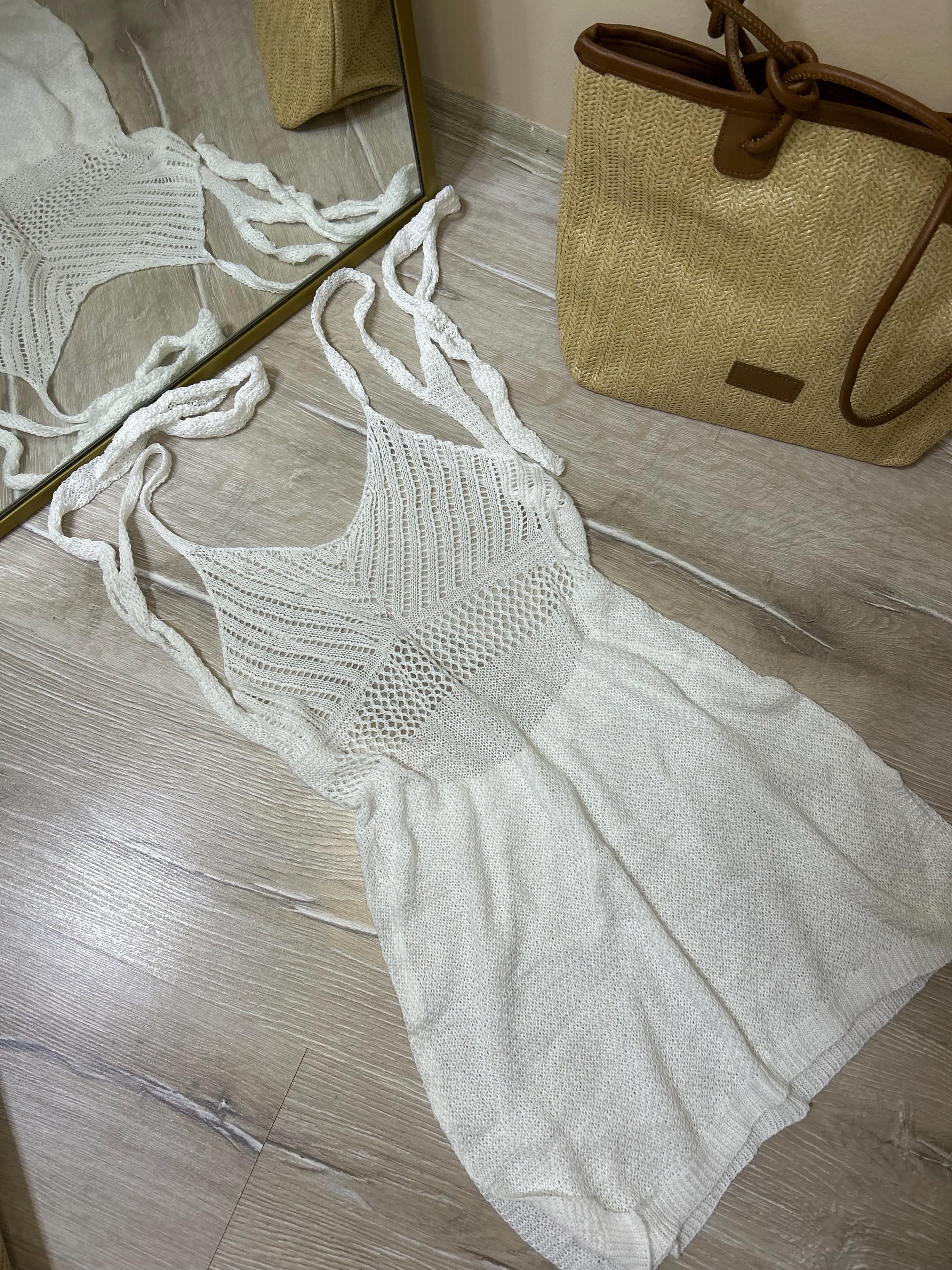 white see through beach dress Long Semi Sheer Dress, Swimsuit Cover Up, Dress,white, Medium,large