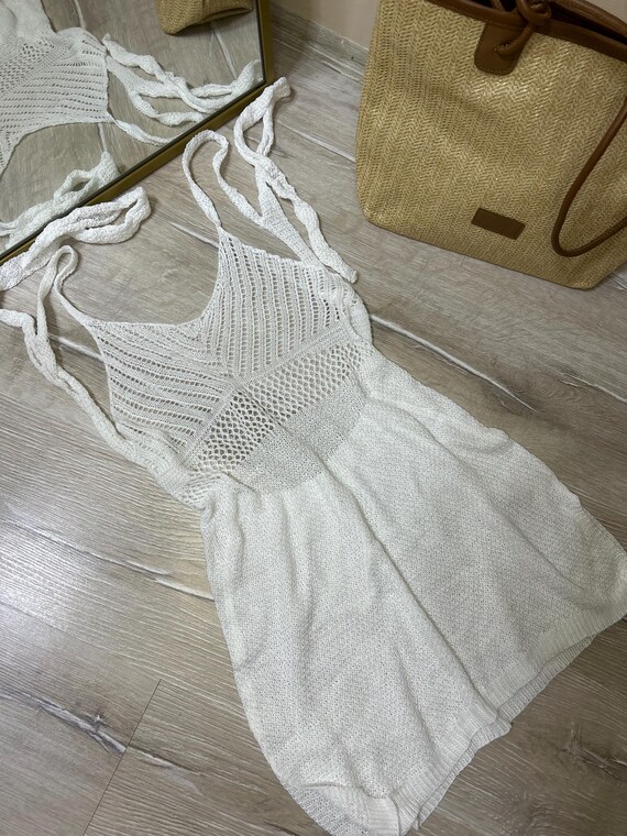 sheer white beach dress White Mesh Maxi Dress – Lets Swim