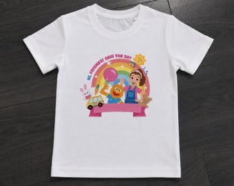 Miss Rachel girls or boys Birthday tshirt. Birthday gift. Birthday party