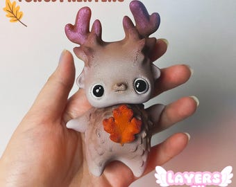 Deer Pixie 3D Model: Keychain, Magnet Versions (digital Download