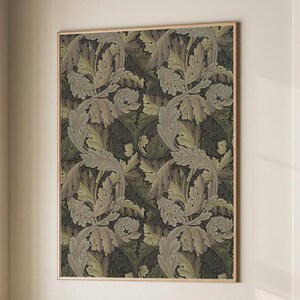 Acanthus - Forest Hemp, William Morris Print, Exhibition Poster, Textile Wall Art, Art Nouveau Print, Large Wall Art Canvas #4486