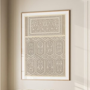 Arabic Geometric Pattern Art Print Vintage Muslim Poster Arabic Decor Ramadan Eid Gift Islamic Large Wall Art Canvas #1979