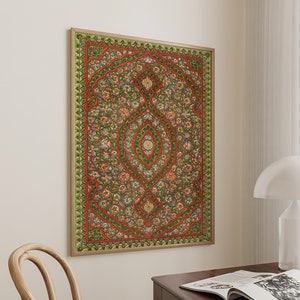 Arabic Geometric Pattern Art Print Vintage Muslim Poster Arabic Decor Ramadan Eid Gift Islamic Large Wall Art Canvas #1952