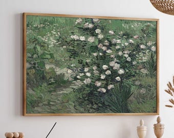 ヴィンセント・ヴァン・ゴッホの静物画 ガラスの花瓶に入ったバラ