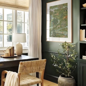 Owl & Willow, William Morris Print, Exhibition Poster, Textile Wall Art