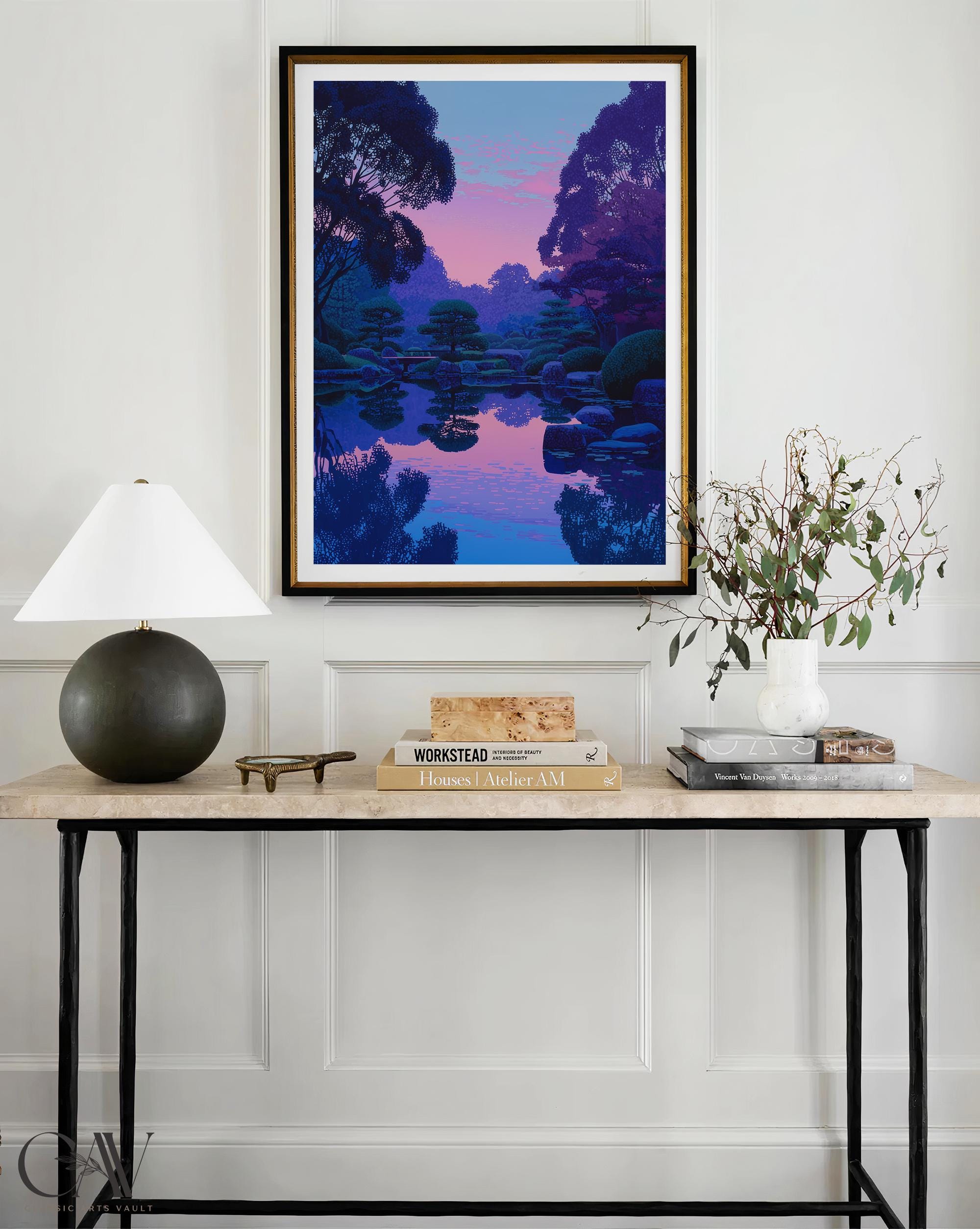 絵画「プライベートガーデン」 Shinjuku Gyoen Garden Tokyo Japan Nature Landscape Painting