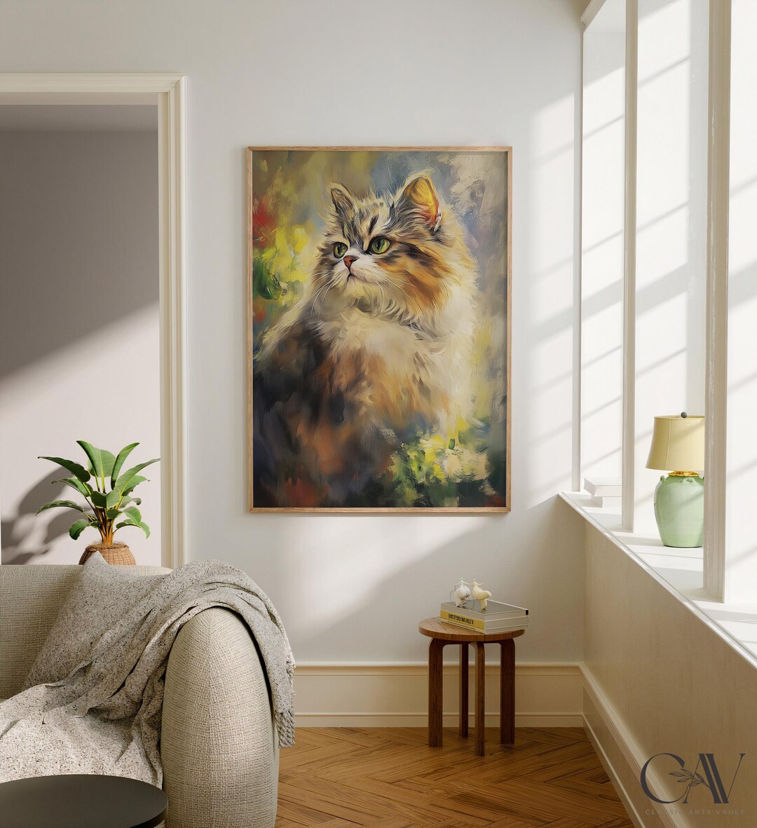 Persian Cat Print Animal Poster Gift Nursery Animal Lover Decor ...