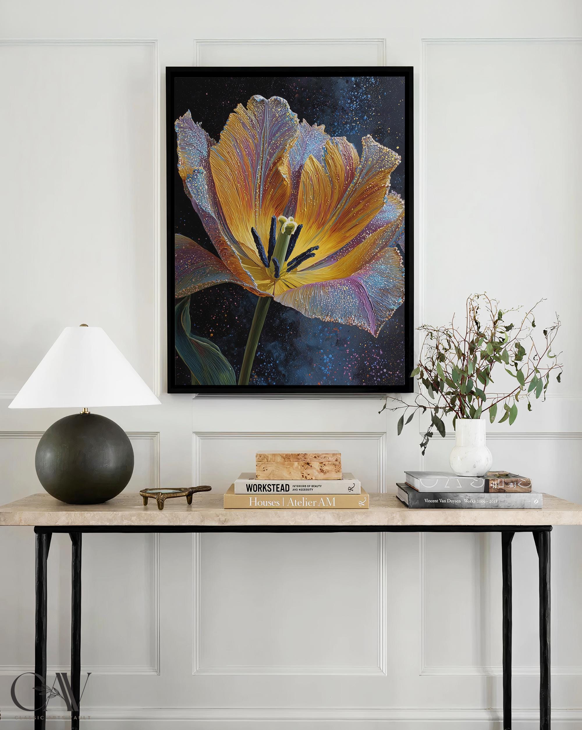 Ethereal Tulip Flower Art Print Botanical Decor Floral Eclectic ...