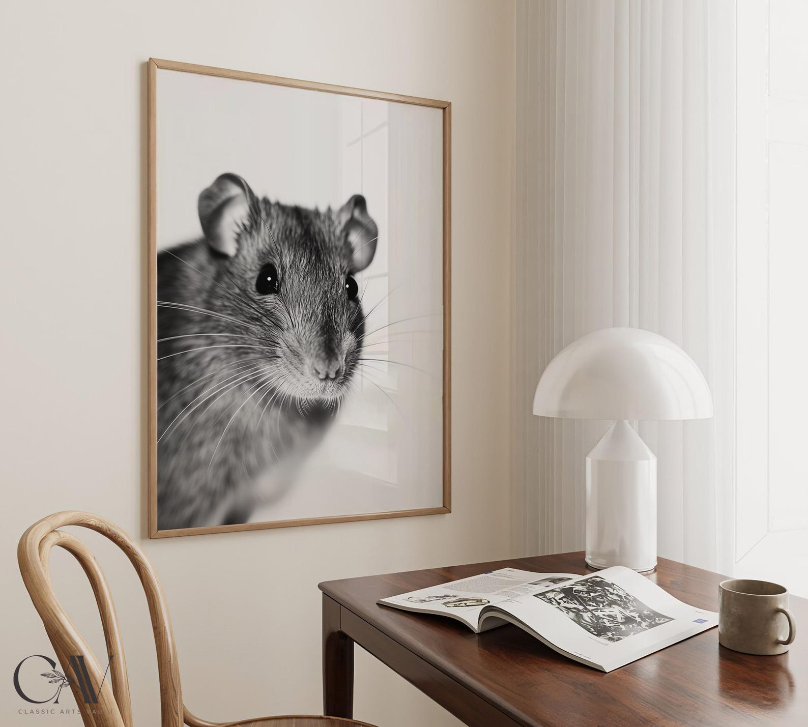 Rat Fashion Magazine Inspired Poster Animal Portrait Photography Print ...