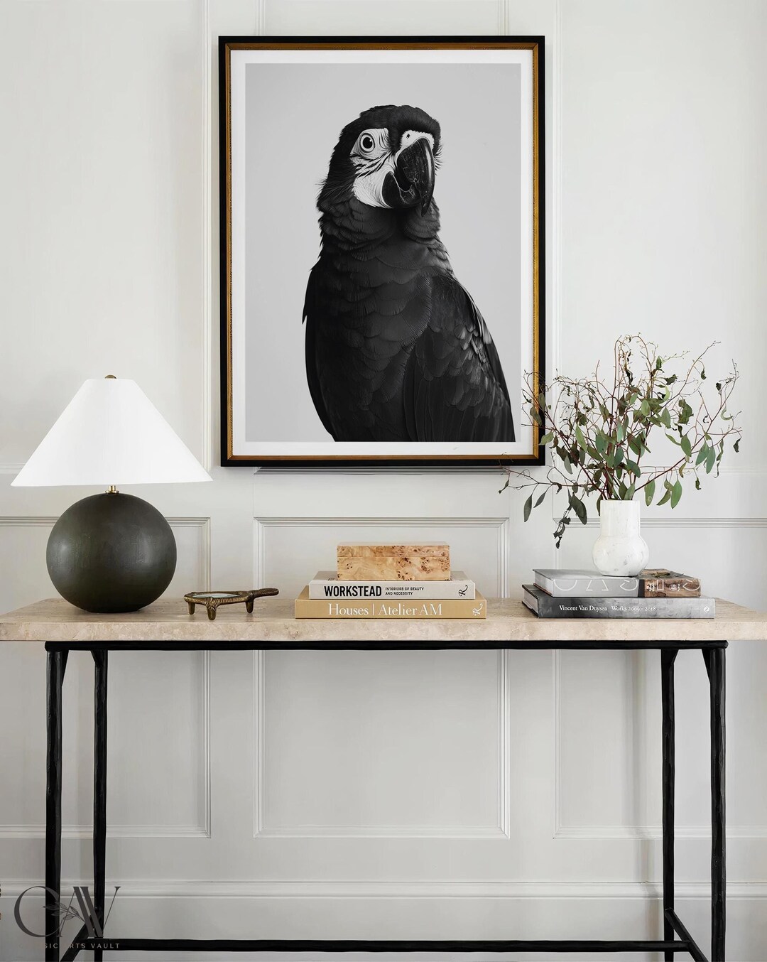 Magazine Design Parroot Parrot Bird Fashion Magazine Inspired Poster Animal Portrait ...
