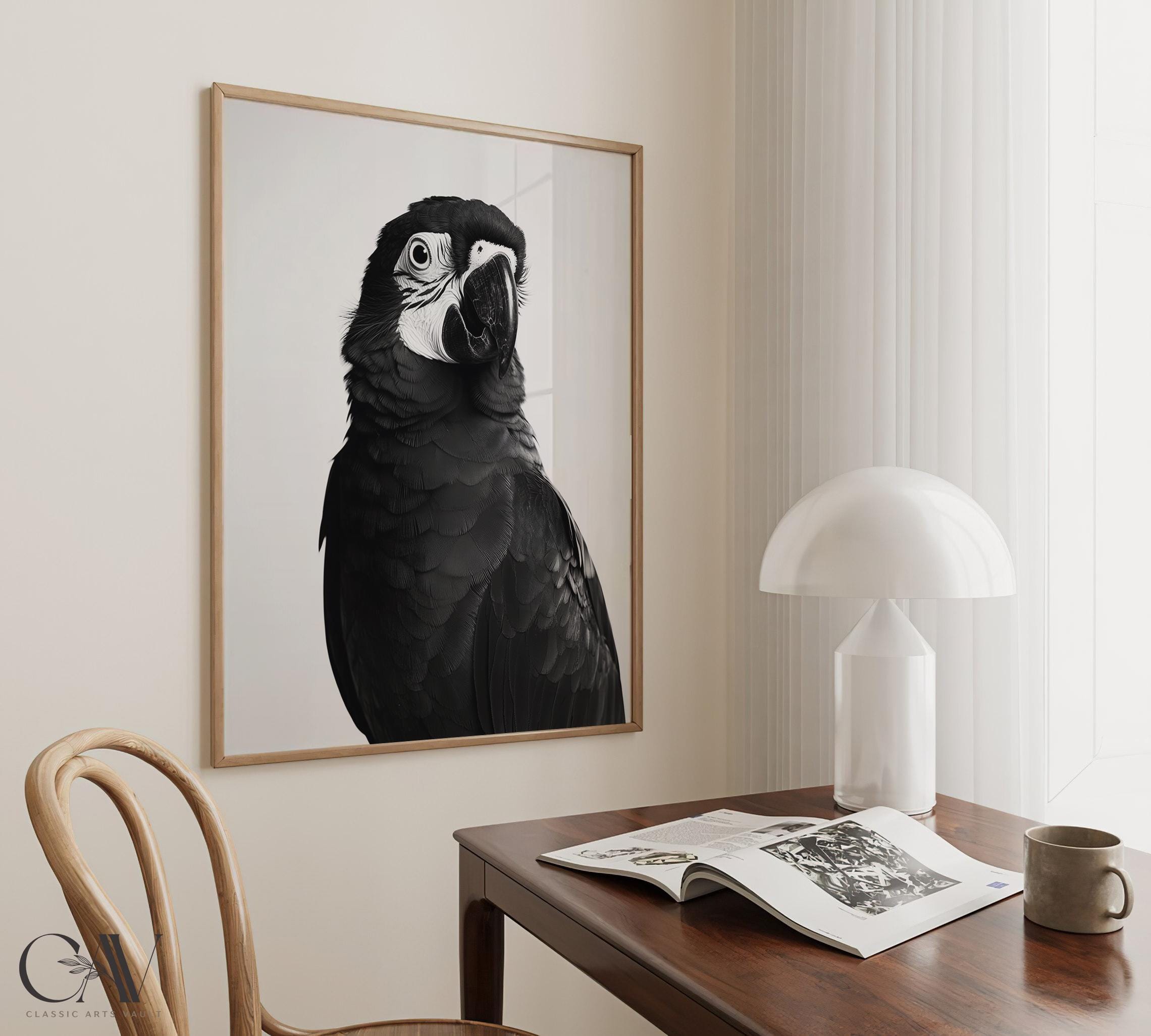 Magazine Design Parroot Parrot Bird Fashion Magazine Inspired Poster Animal Portrait ...