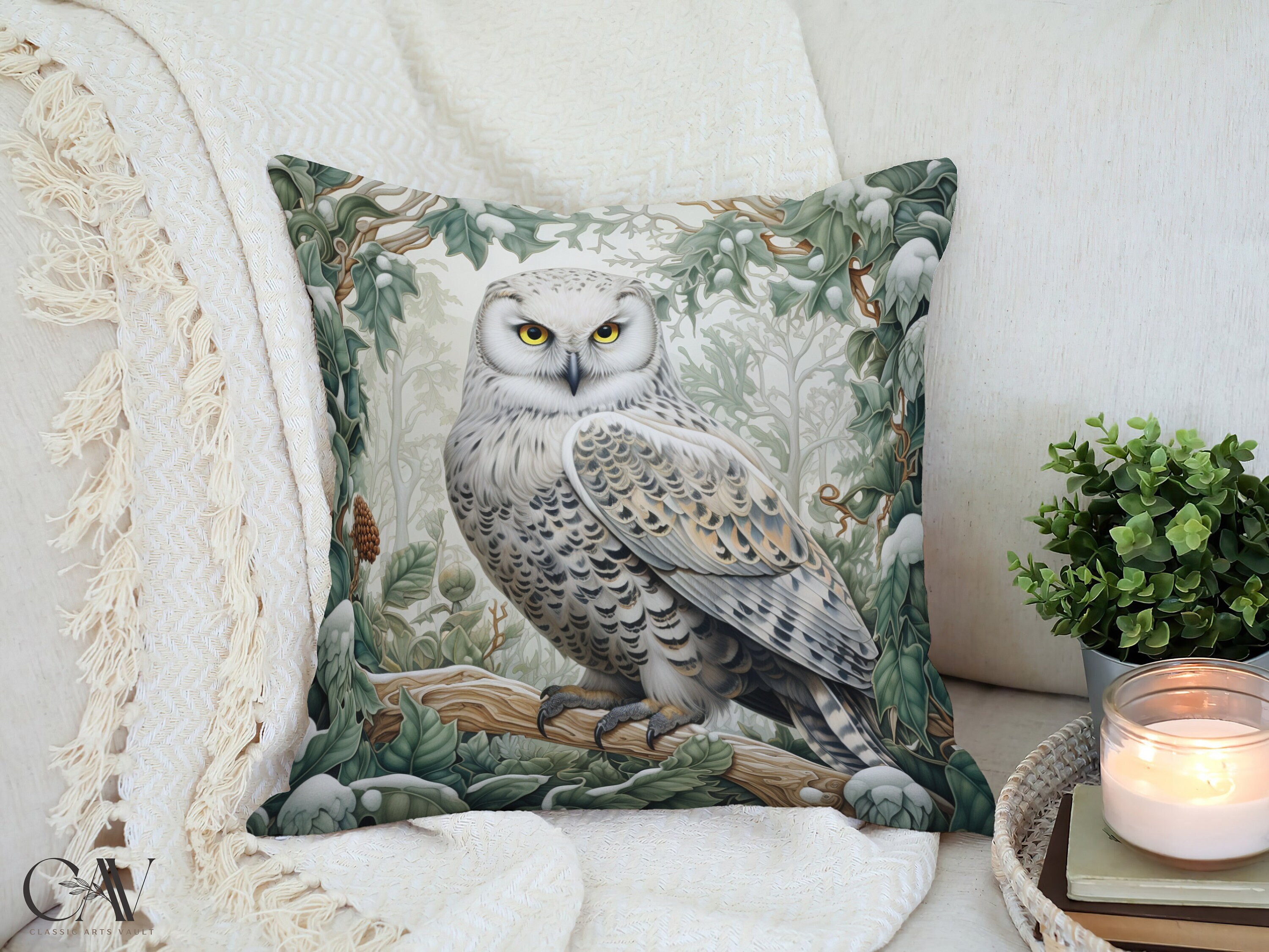 Embroidered Owl Throw Pillow Covers 18X18 Farmhouse Decorative for Living  Room Outdoor Pillows for Patio Furniture Throw Pillows for Couch cojines  decorativos p…