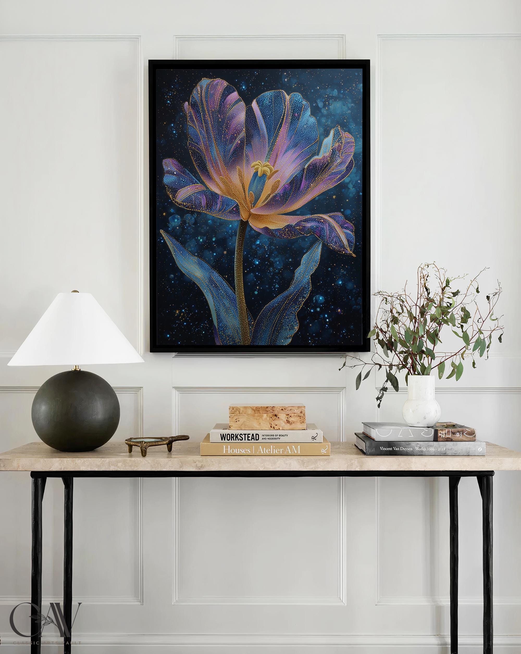 Ethereal Tulip Flower Art Print Botanical Decor Floral Eclectic ...