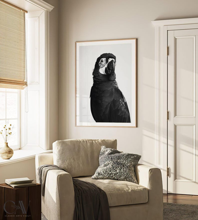 Magazine Design Parroot Parrot Bird Fashion Magazine Inspired Poster Animal Portrait ...