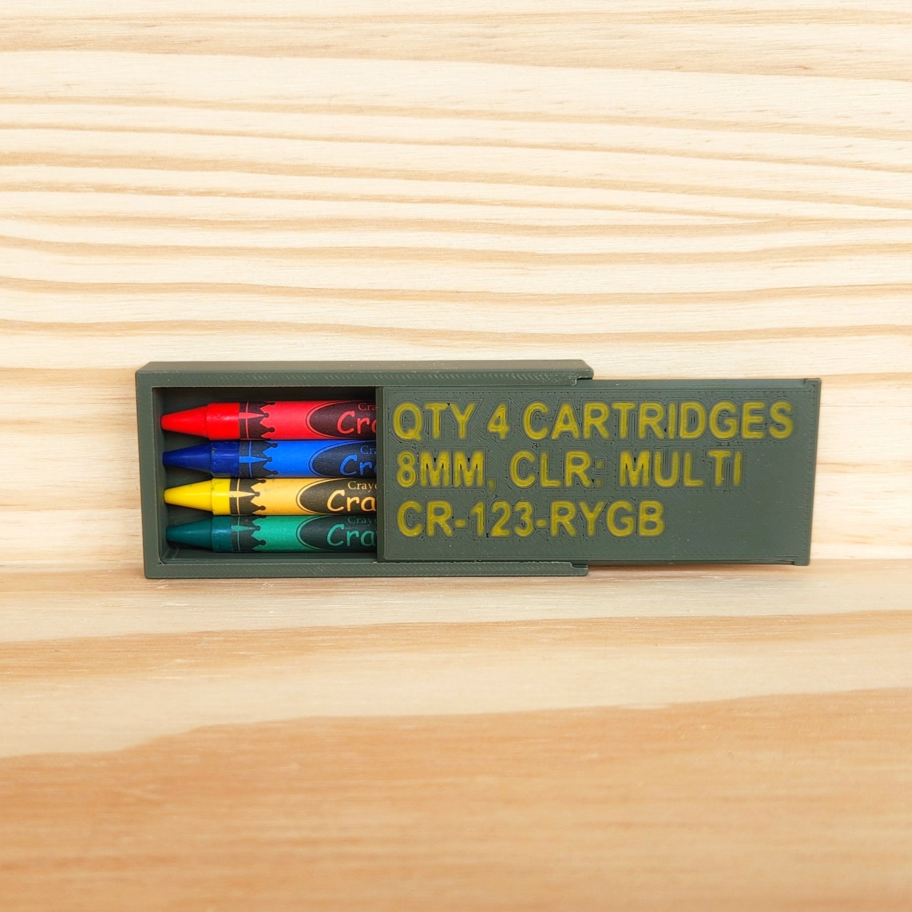 Tactical Crayon Case Etsy