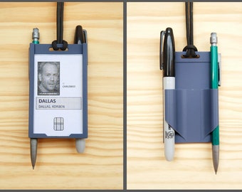 ID Badge with Pen Holder