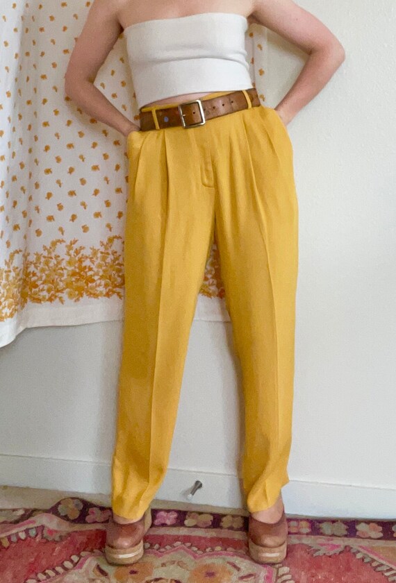 Vintage Retro Yellow Lord and Taylor High Waisted 