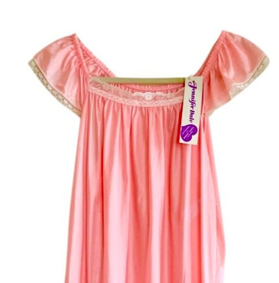 ILGWU Maxi Nightgown Boho Dress Slip Vintage Union
