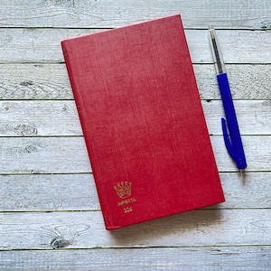 A6, rood, leeg postzegelalbum, collectie, A6 formaat, postzegels, album, junkjournal, postzegelboek, filatelie album, importa 206