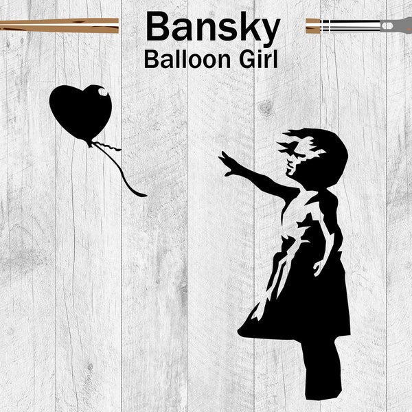 Banksy Balloon Girl Street Art car sticker vinyl decal