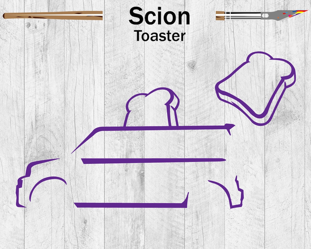 Scion XB Toaster Sticker Vinyl Decal Etsy