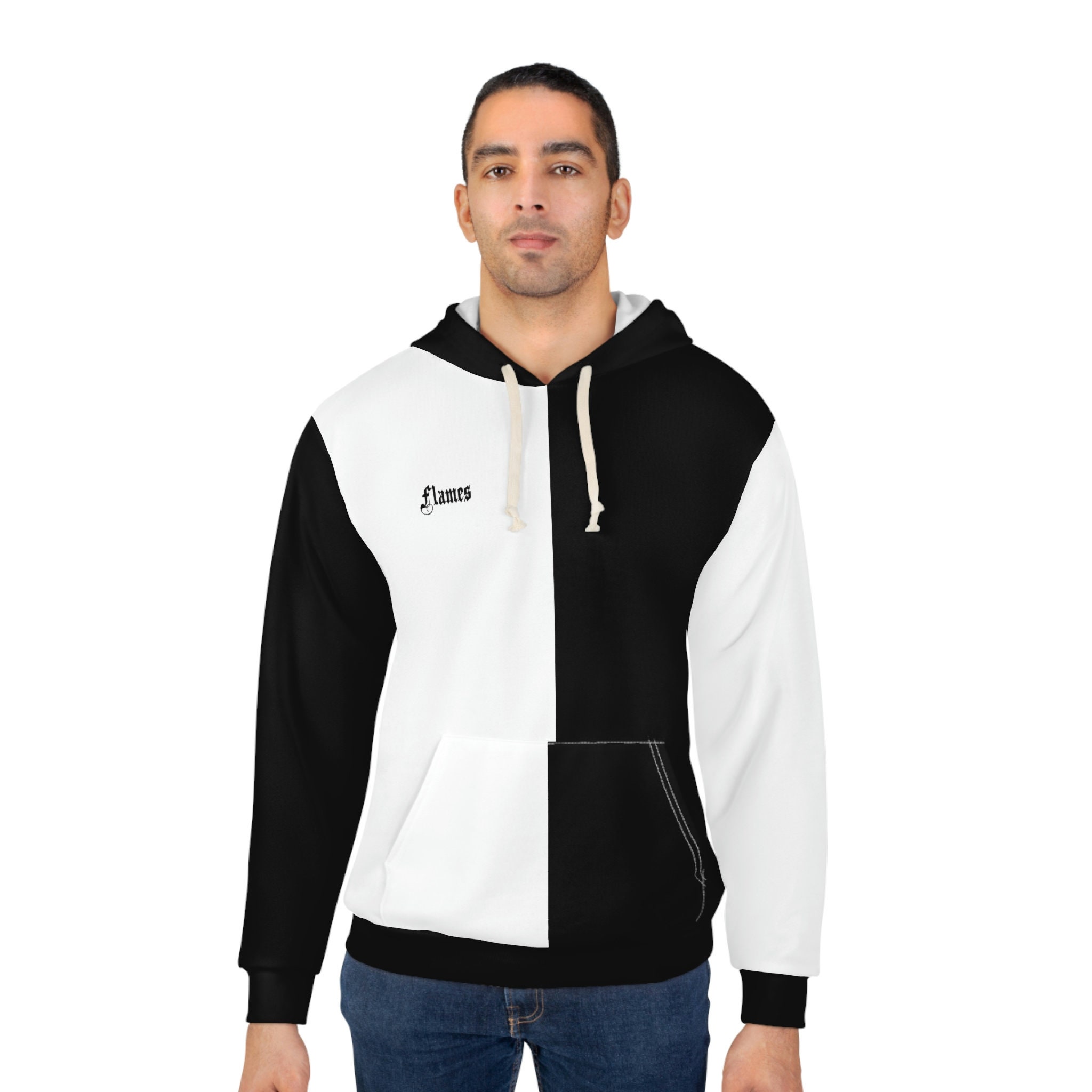 black and white sweatshirt