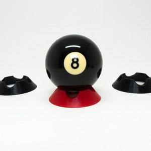 8 Ball Pool Display Stand | Ball Holder | Memorabilia Display | Compatible for Baseball & Tennis 2PCS