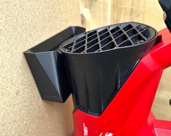 Soplador de hojas Milwaukee M18 Fuel de montaje en pared - Compatible con 3017-20 y 3017-21 - Soporte para almacenamiento en garaje con tornillos incluidos