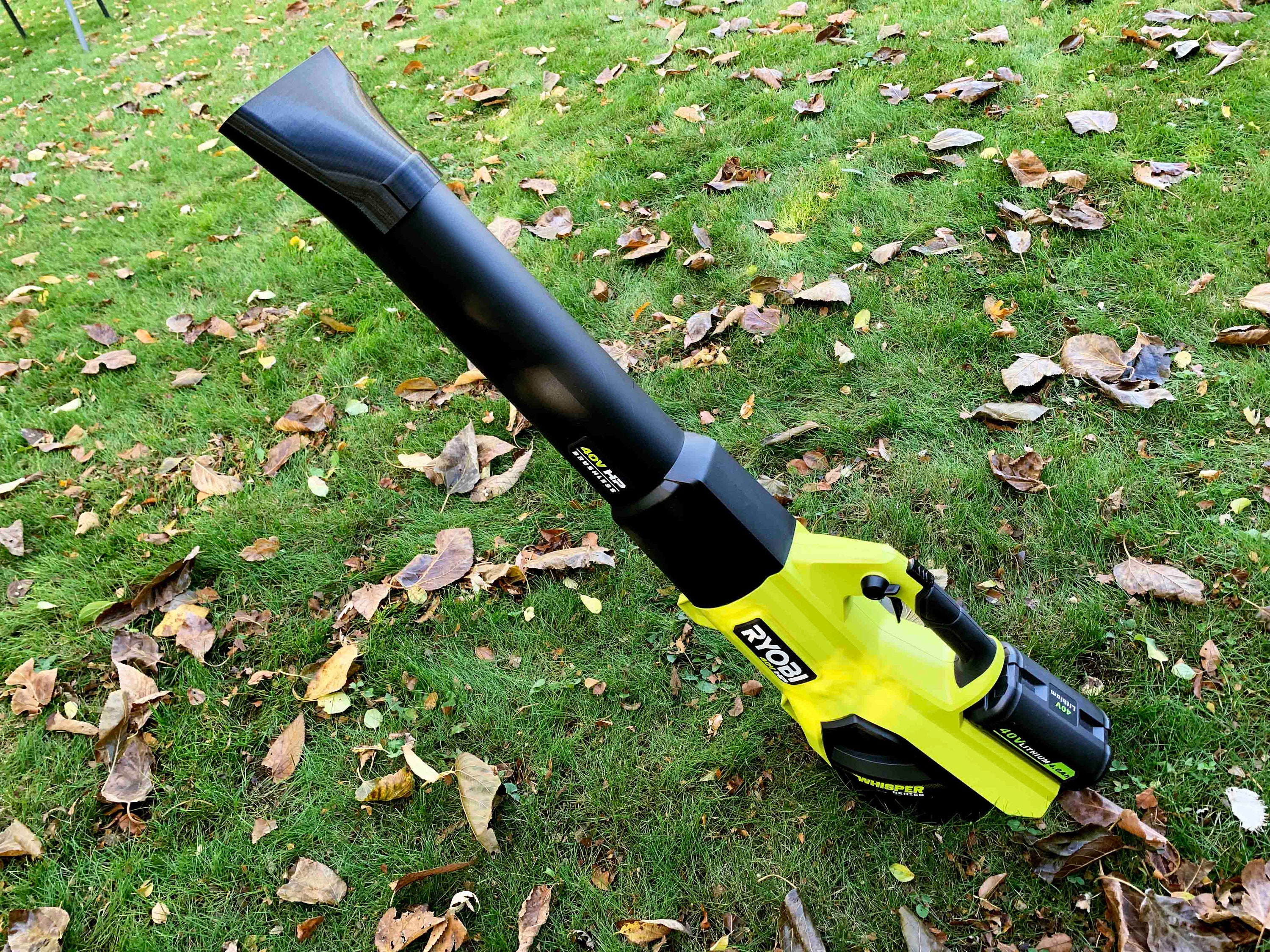 Flat Nozzle For Ryobi P21011 18V Leaf Blower – Faster Leaf & Light