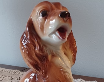 Kleine / mittlere Retro Hund Statue