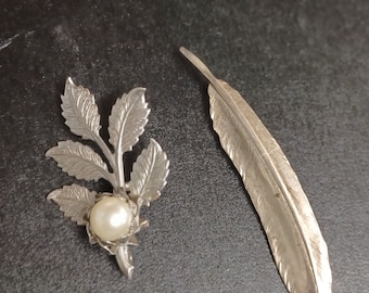 2 Vintage Sterling Silber Pins