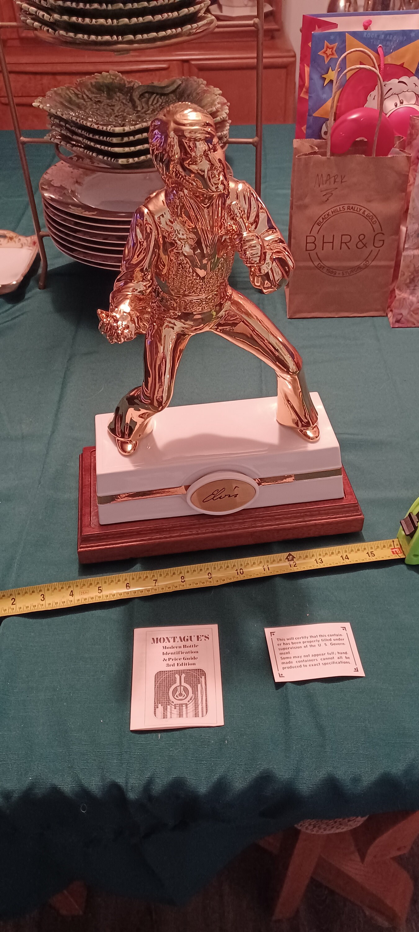 Elvis Gold Encore Antique Decanter RARE FIND Etsy