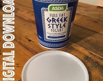 Reusable Yogurt Pot Lid STL | Eco Kitchen Storage | 3D Print File (Digital Download)