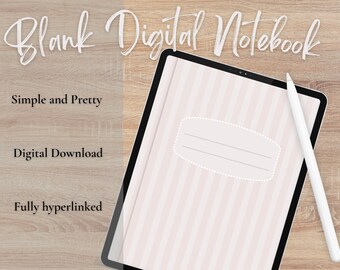 Cuaderno digital / En blanco / Totalmente hipervinculado