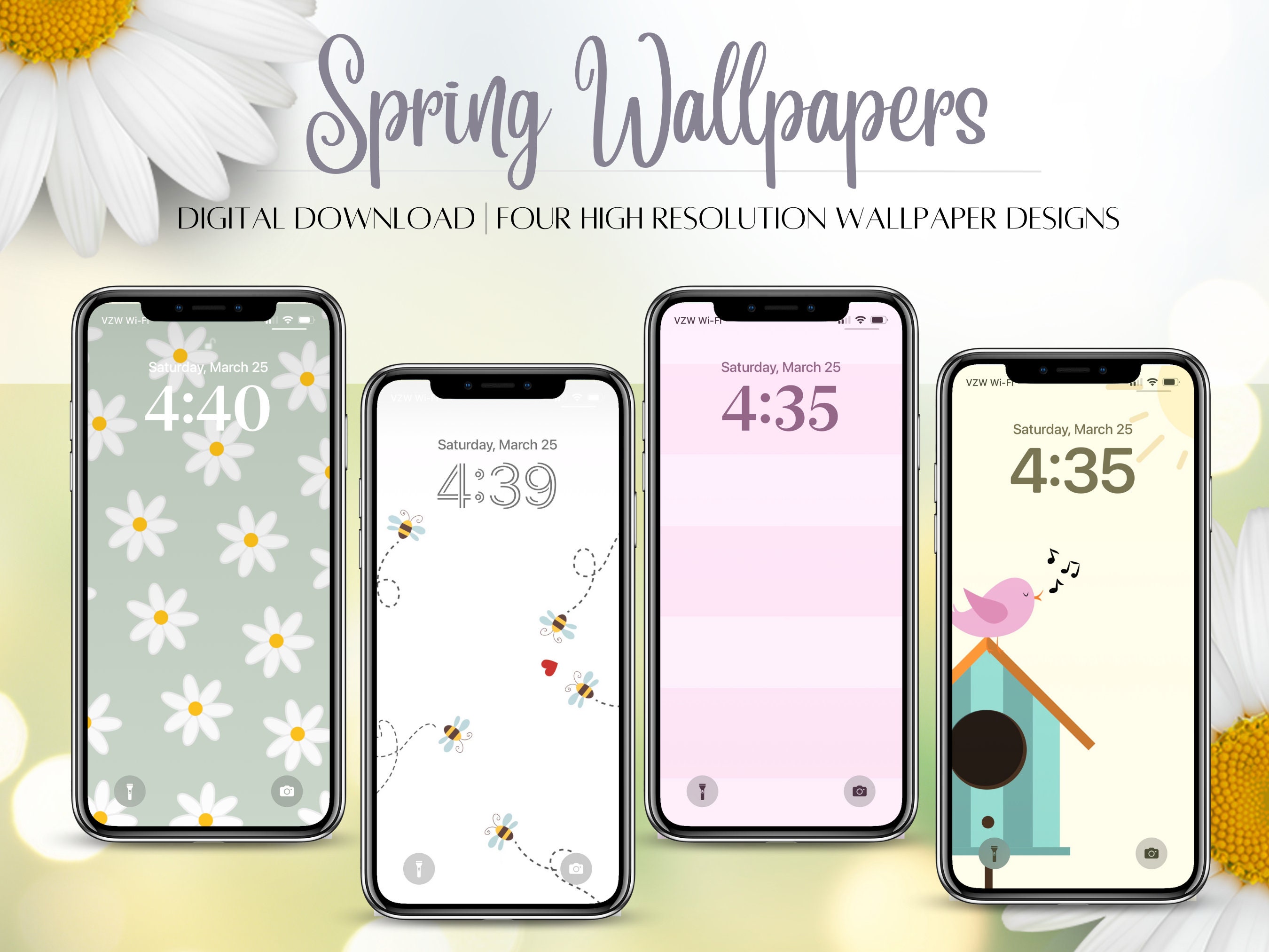 Spring Tech Backgrounds for your Computer and iPhone