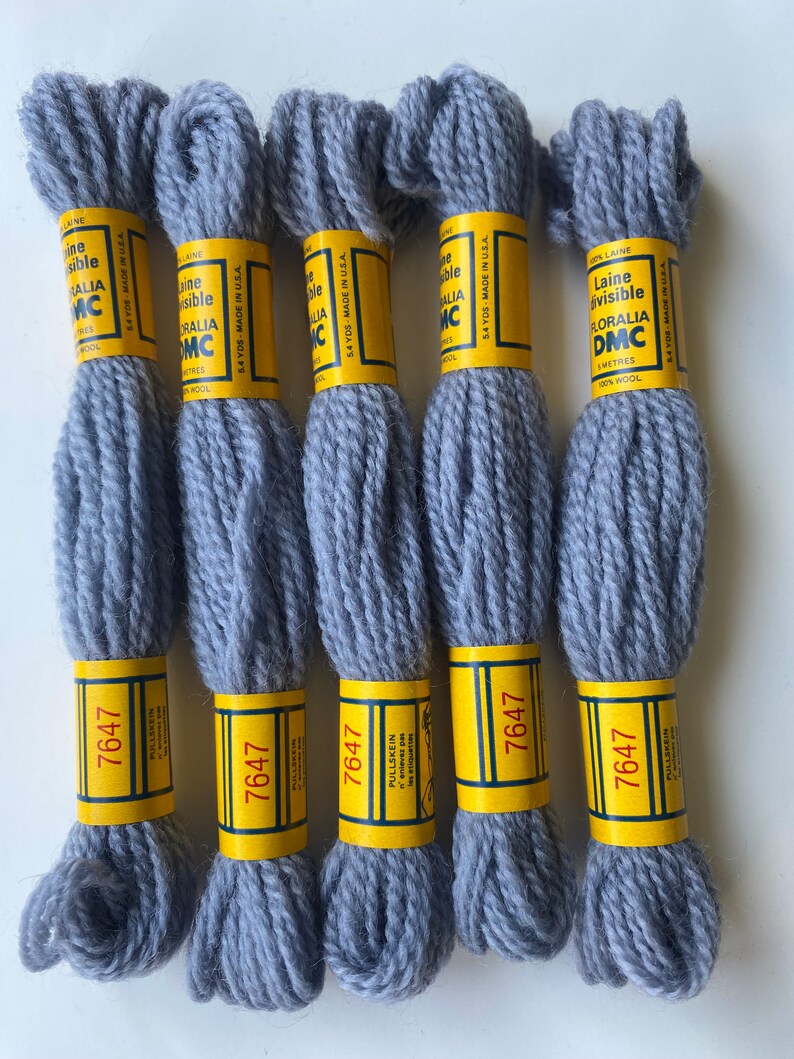 Vintage Wool Tapestry Yarn Laine Divisible FLORALIA DMC Needlepoint