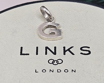 Links of London Sterling Silver Letter S Charm Vintage Etsy UK