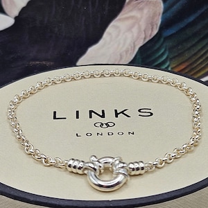 Gorgeous Links of London Sterling Silver Belcher Bracelet 18cms