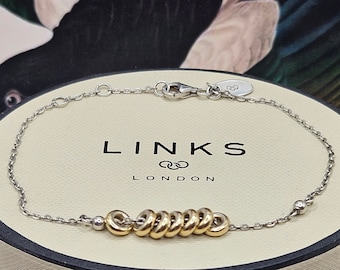 Links of London Sweetheart Bracelet, Sterling Silver and 18k