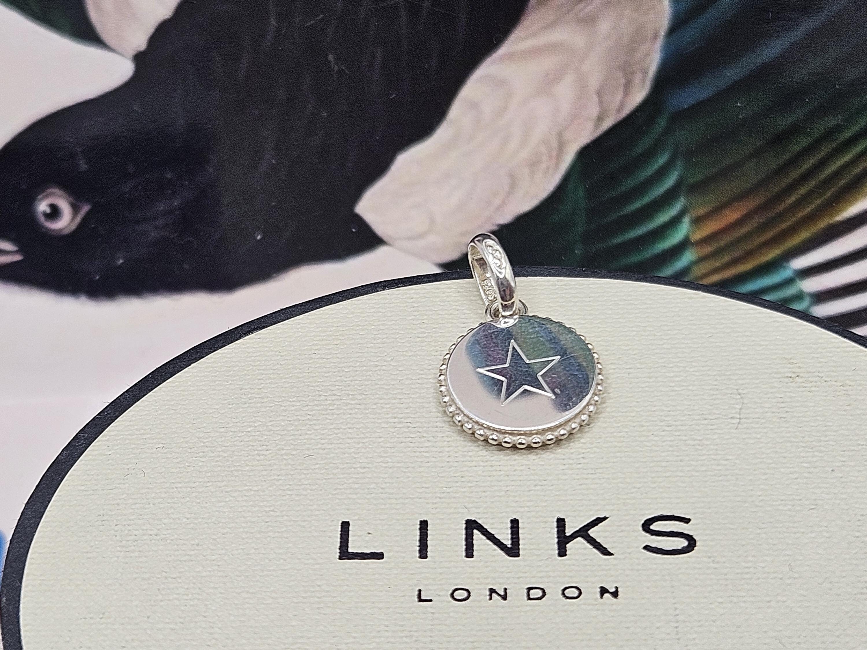 Super Links of London Narrative Disc Charm With Star, Sterling
