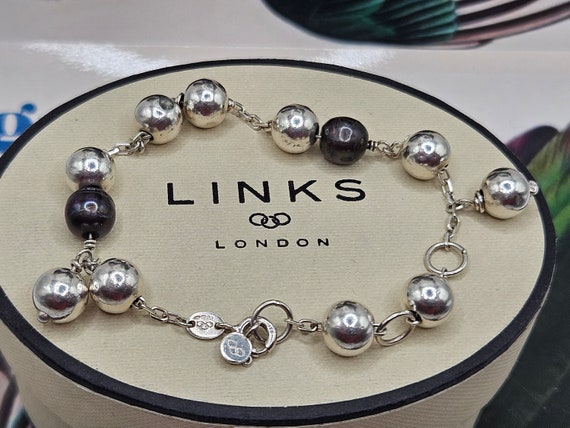 送税込【CRAFTD London】Elements Bead Bracelet (Silver)国内発 Gorgeous Links of London Effervescence Silver and Pearl