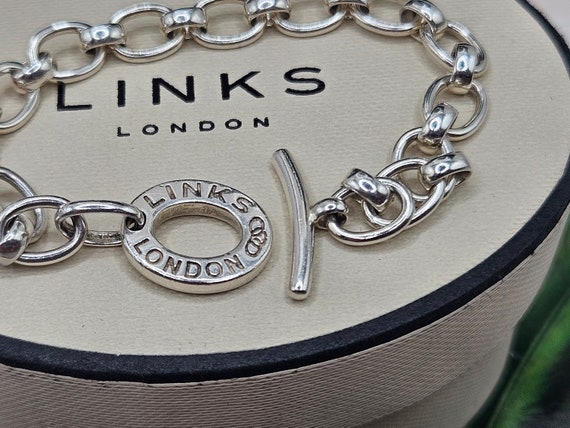 SUPERB Links of London Classic T Bar Bracelet wit… - image 6