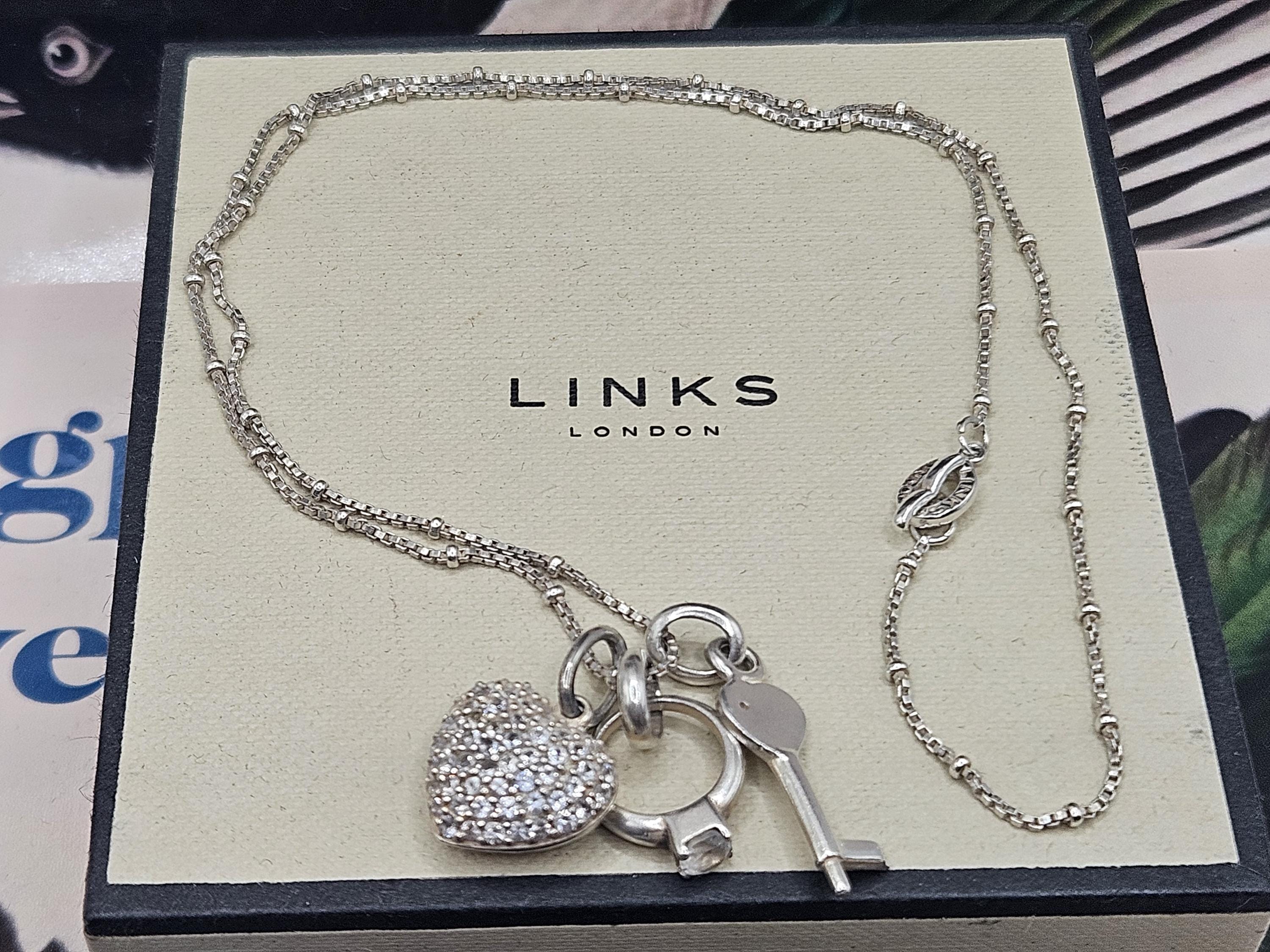 Necklace Love Links Of London Vintage Links Of London Three Wishes