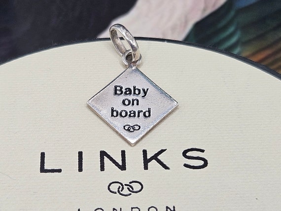 Super Links of London 'Baby on Board' Charm, Ster… - image 1