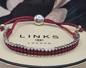 Montre Femme Links Of London - Bracelet Rouge - Style Casual - Occasion En Excellent état
