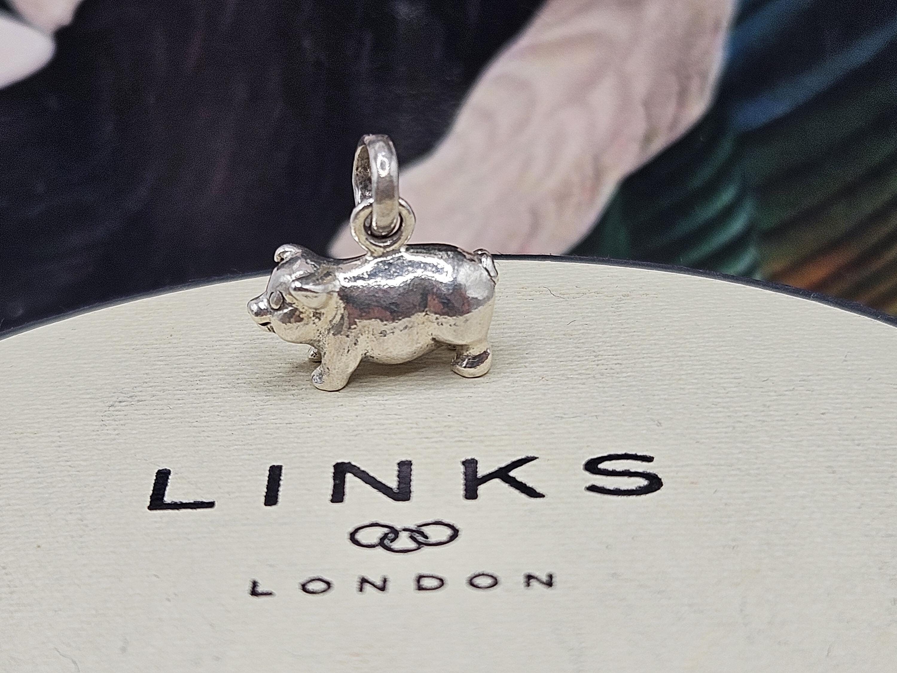 Links of London Pot Bellied Pig Charm Sterling Silver Stamped S925 Lovely Condition Etsy