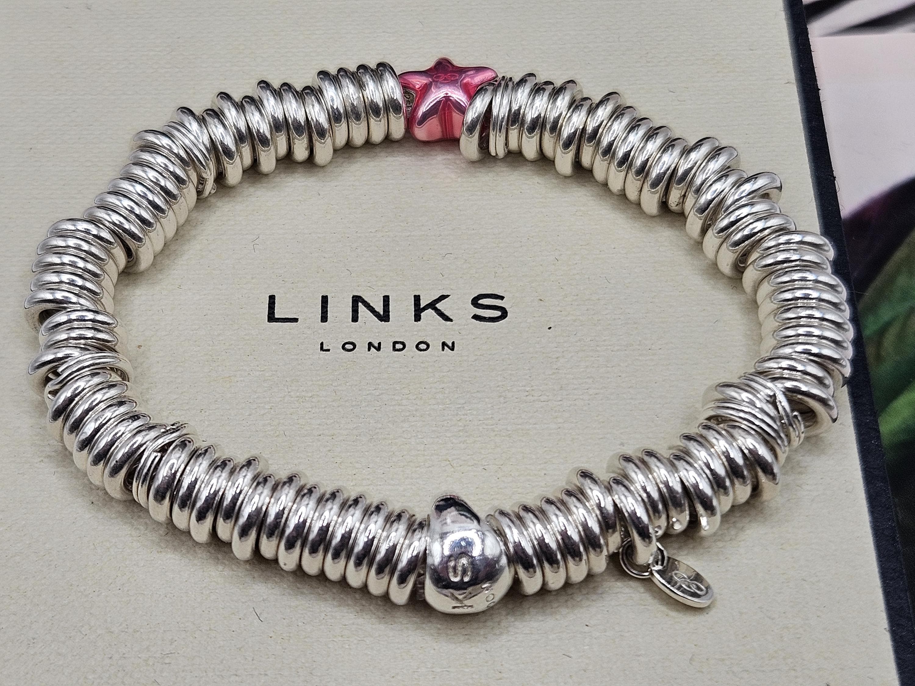 Links of London Sterling Silver Sweetie Core Bracelet + Sunset